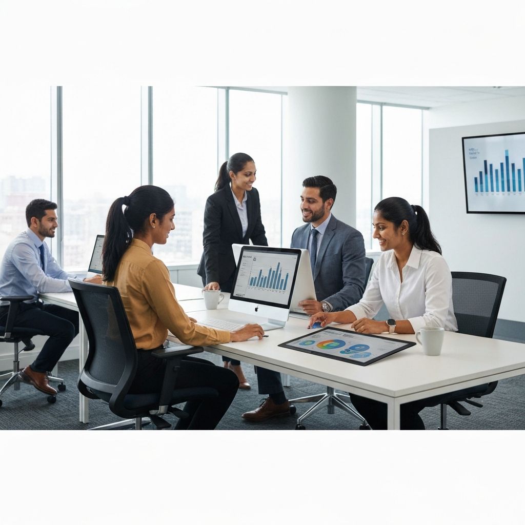 Modern office workspace